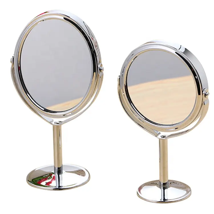 Wholesale Metal Desktop Table Sliver Vintage Makeup Mirror