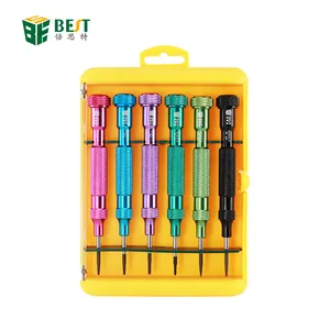 BEST 9901S 6PCS Small Screwdriver Set Magnetic Electronic Screwdrivers SetためMobile Phone Notebook Laptop Tablet iPhone iPad