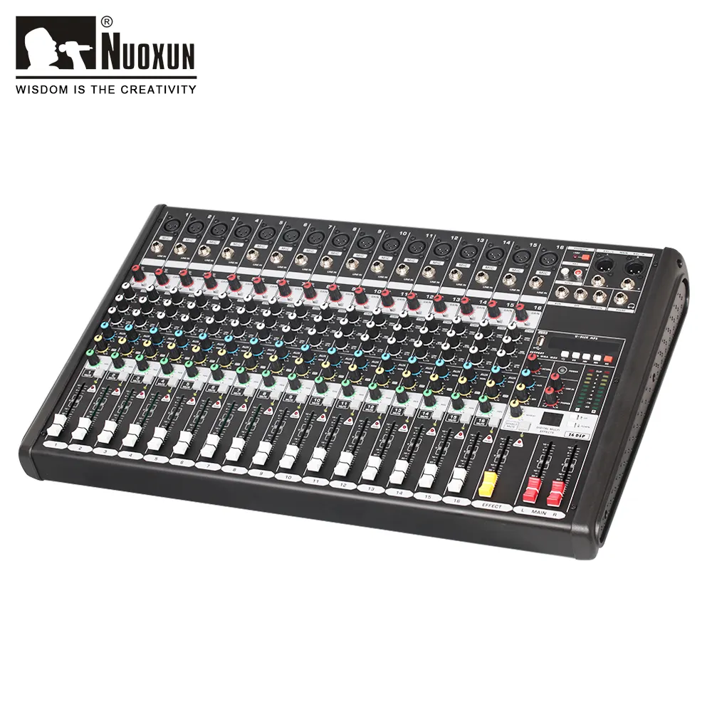 2018 OEM 16 channel music mixing console power mixer audio mixer