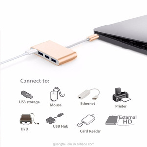 <span class=keywords><strong>USB</strong></span> <span class=keywords><strong>C</strong></span> AdapteHub Tipo <span class=keywords><strong>C</strong></span> <span class=keywords><strong>Multipuerto</strong></span> <span class=keywords><strong>USB</strong></span> 3.1 a <span class=keywords><strong>USB</strong></span> $ NUMBER Cable Adaptador AV Digital - Product Image 4