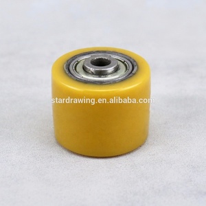 SS Polyuréthane sur de petite <span class=keywords><strong>taille</strong></span> en acier 2.5 pouces rouleaux en polyuréthane à double roulement à billes - Product Image 2