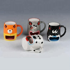 <span class=keywords><strong>Tazza</strong></span> in Ceramica 3D Personalizzata a Forma di Animale con Portabiscotti - Product Image 2