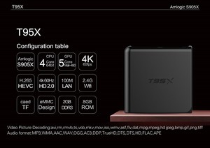 Mundo más nuevo cuadro de tv android 6.0 8 gb nand t95x árabe <span class=keywords><strong>iptv</strong></span> - Product Image 5