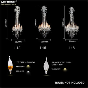 2 Meter Sang Trọng Thiết Kế Dài Big Crystal Chandelier Chiếu Sáng, Rõ Ràng Crystals Lớn Chandelier MD2456 L18 - Product Image 4