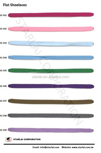 Lacets plats en polyester colorés modèle SC-F pour baskets lacets de chaussures de sport - Product Image 3