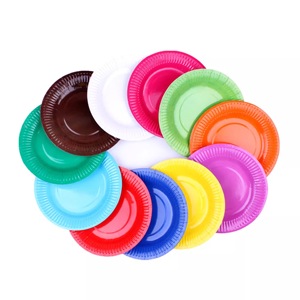 يمكن التخلص منها مخصص حزب طبق القابلة للتحلل حورية البحر حزب الشاي لوازم البلاستيك أطباق ورقية للاستعمال لمرة واحدة للحزب - Product Image 6