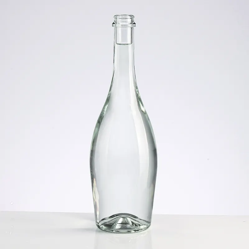 Botol Kaca Minuman Keras Vodka Desain Klasik Kapasitas Tinggi dengan Gabus
