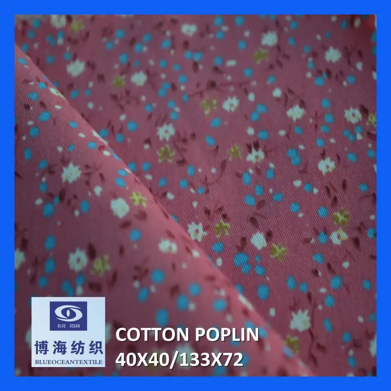 Vải cotton poplin xây dựng 100% 40 x 40 133 x 72