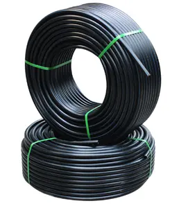 China drip irrigation black hdpe pipe pe100 underground Water Pipe coil Roll for sale