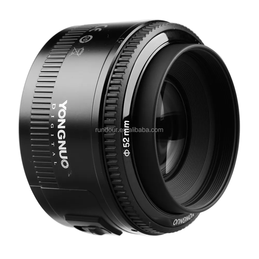 ¡En Stock! YONGNUO speedlite YN 50mm F1.8 lente de gran apertura de lente para Canon lente Kit