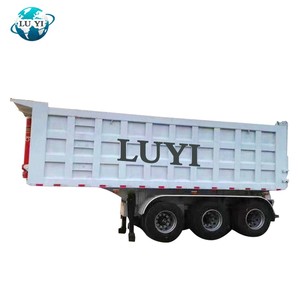 3 as 60 ton 80ton vrachtwagen met hydraul cilinder <span class=keywords><strong>tandem</strong></span> kipper oplegger - Product Image 5