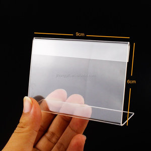 Acrylic Đăng Display Giá Chủ Name Card Label Nghiêng Lại Tag Đứng 9X6 cm - Product Image 3
