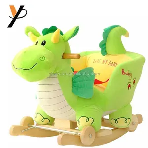 Silla en forma de animal para niños pequeños, mecedora, caballo de peluche, juguetes suaves para niños pequeños