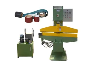 Industrial abrasive sanding belt press device