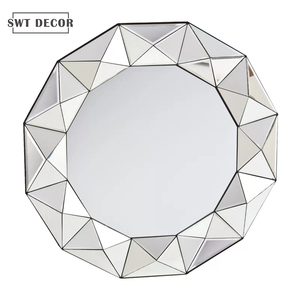 Bán Nóng SWT Thiết Kế Trang Trí Kim Cương Sang Trọng <span class=keywords><strong>3d</strong></span> Gương Tường Gương - Product Image 1