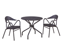 Table et chaises de café modernes portables en métal pour la maison, salon, meubles