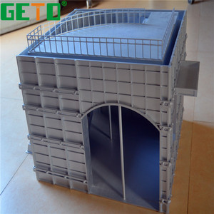 Panjur paneli yuvarlak sütun yapı Metal kalıp prekast beton - Product Image 2