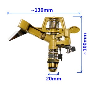 1/2 inç erkek konu pirinç çim bahçe sulama dönen yangın söndürme cihazı ayarlanabilir darbe yağmurlama kafa - Product Image 2