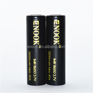Высокая утечка высокое качество Enook 18650 3200 мАч 40A <span class=keywords><strong>3</strong></span>.7 В li-mn ионный аккумулятор для жидкостью - Product Image 5