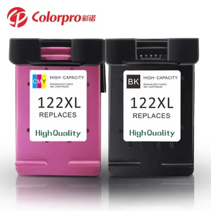 Colorpro Tinta Isi Ulang Cartridge Kompatibel untuk HP122XL 122 XL Photosmart C4683 C4783 Printer