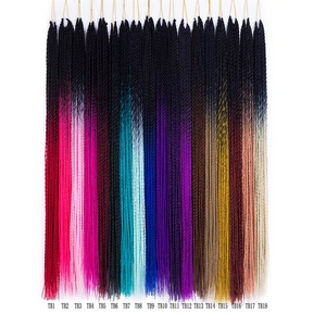 Tomo — tresses sénégalaises synthétiques au <span class=keywords><strong>Crochet</strong></span>, Extensions de cheveux, torsadées, 24 pouces - Product Image 4