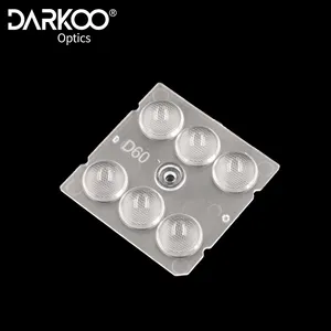 Darkoo Optical Lens Manufacturers Factory Price 1W 3W 160*80 Degree 6H1 High Power Led Optical Lenses With PMMA Or PC