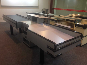 Electric Supermarket Checkout <strong>Counter</strong> <strong>with</strong> Conveyor Belt Popular in USA - Product Image 2