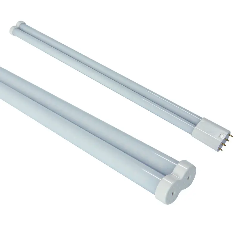Top quality PLL 2G11 led tube Double sides 100-277VAC clear and milky 4pins 18W 2g11 LED light