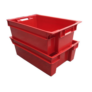 600*400*200mm Industrial Storage Container Basket Plastic <strong>Stackable</strong> <strong>Crate</strong> - Product Image 4