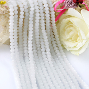 Rosa perle di giada perline di cristallo di rondelle per monili che fanno fai da te perline kristal boncuk - Product Image 5