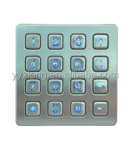 Xianglong modell b881 schalttafeleinbau numerische metall-tastatur-hintergrundbeleuchtung mit 16 zurück- leuchtet Schlüssel