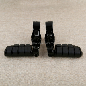 Pijakan Kaki Motor Highway 1-1/4" Pendek Model Angled Mount Clamp untuk Harley Honda, Pelindung Mesin Footrest XF210311-B - Product Image 5