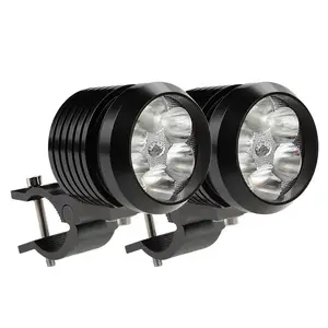 6 LED 40W yüksek düşük işın motosiklet far LED spot sis lambası Strobe süper parlak LED far motosiklet için