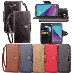 Hot Penjualan Untuk Samsung J3 J5 J7 2017 Megnetic Dompet Kasus Kulit balik Cover Untuk Samsung Galaxy A5 A7 A8 2018 S9 S8 Plus