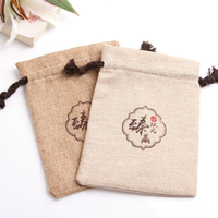 Vente en gros Sac à cordon recyclable en jute pour Cadeaux