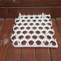 Semitree — panier de rangement plastique empilable, couveuse avec 42 trous, plateau à œufs de poulet, transport