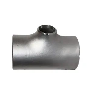 Tee Fittings Stainless Steel ASME B 16.9 Elbow LR/SR Welding 30/45/180 Degree Equal Forged 1 Piece Pipe Butt Weld Equal Tee DYS