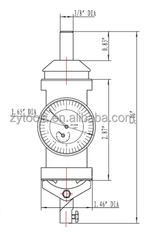 Co-Ax Centering Dial Indicator Machinist Mill Center CoAx Test 0005