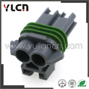 2 <span class=keywords><strong>p</strong></span> agua alambre eléctrico enchufe conector con anillo verde a prueba de agua de plástico - Product Image 6
