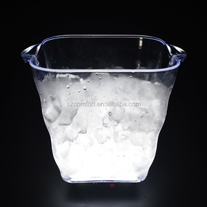 Cubo de Hielo Transparente y Duradero para Botellas de Vodka y <span class=keywords><strong>Agua</strong></span> <span class=keywords><strong>Fiji</strong></span> con Luces LED - Product Image 4