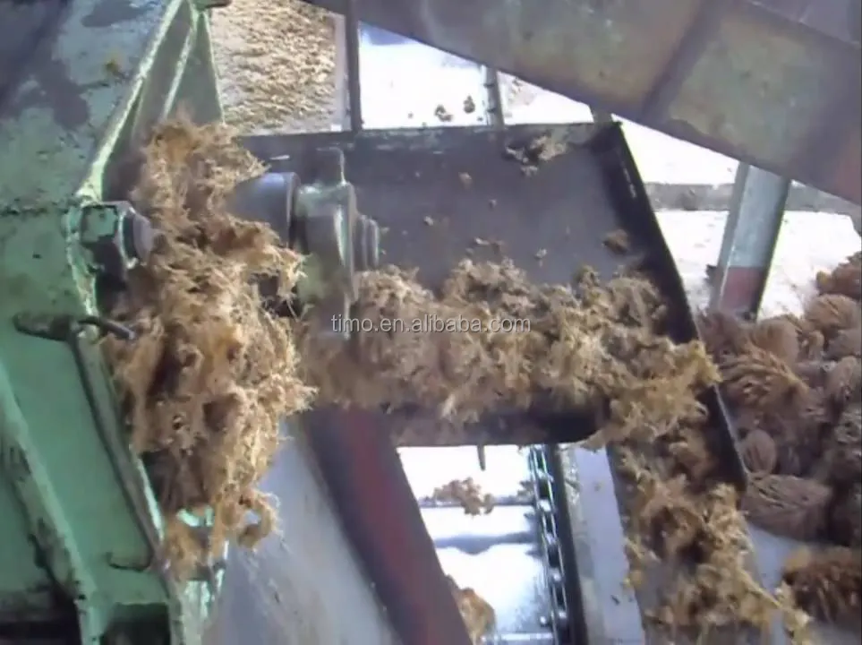 oil palm empty fruit bunch shredder and solid-liquid separator