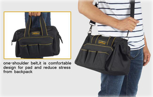 Customized Pe Bottom Multipocket Plumbers <strong>Tote</strong> Shoulder Men Electrician <strong>Tool</strong> <strong>Bag</strong> - Product Image 3