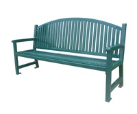 Conception commerciale parc extérieur longue banquette en métal à l'extérieur de la rue banc en acier sièges Public jardin Patio Antique banc chaise