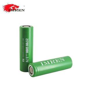 2019 IMREN 21700 5000mAh 15A قدرة عالية بطارية الجرافين الأخضر بطاريات ليثيوم أيون قابلة للشحن - Product Image 5