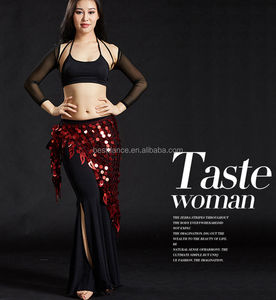 Bestdance Costumes de danse du ventre Écharpe de hanche Wrap <span class=keywords><strong>Ceinture</strong></span> Jupe Paillettes Triangle <span class=keywords><strong>Ceinture</strong></span> - Product Image 3