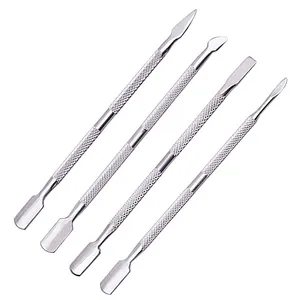 Pelle morta Pedicure del Manicure In Acciaio Inox Nail Cuticle Pusher