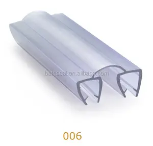 Plastic hinge for shower room glass door sealing strip