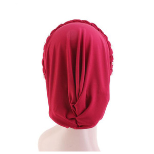 Chapeaux <span class=keywords><strong>turban</strong></span> pour femmes adultes, élégants et tendance, de style musulman tressé - Product Image 5