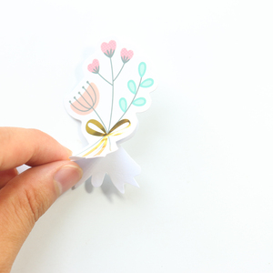 Simpatico cartone animato decorazione foil sticker per diario planner cancelleria per notebook, decorazione fai da te scrapbook sticky pocket cards - Product Image 6