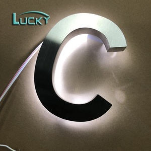 Bellissimo Logo Retroilluminato a LED Personalizzato Lettere 3D Logo Aziendale <span class=keywords><strong>Alfabeto</strong></span> LED - Product Image 2
